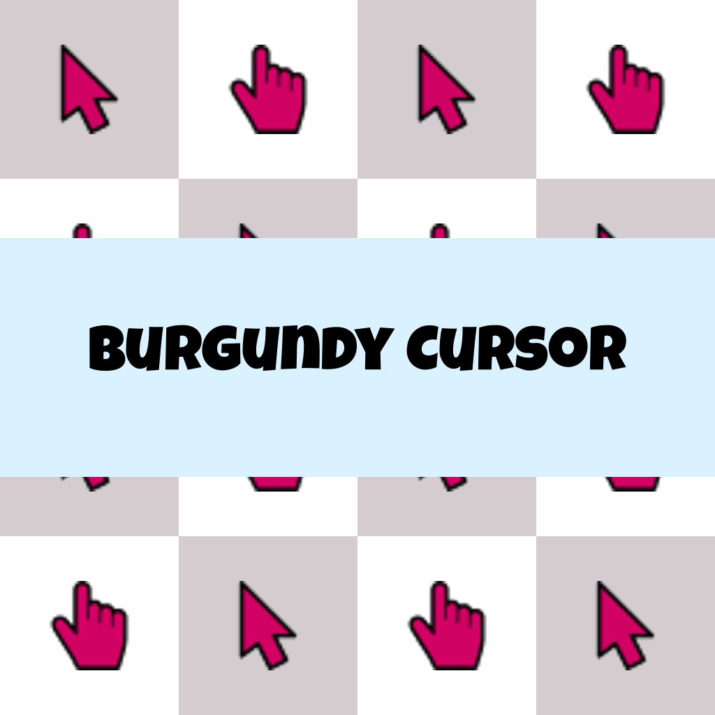 Preview Burgundy cursor custom cursor pack